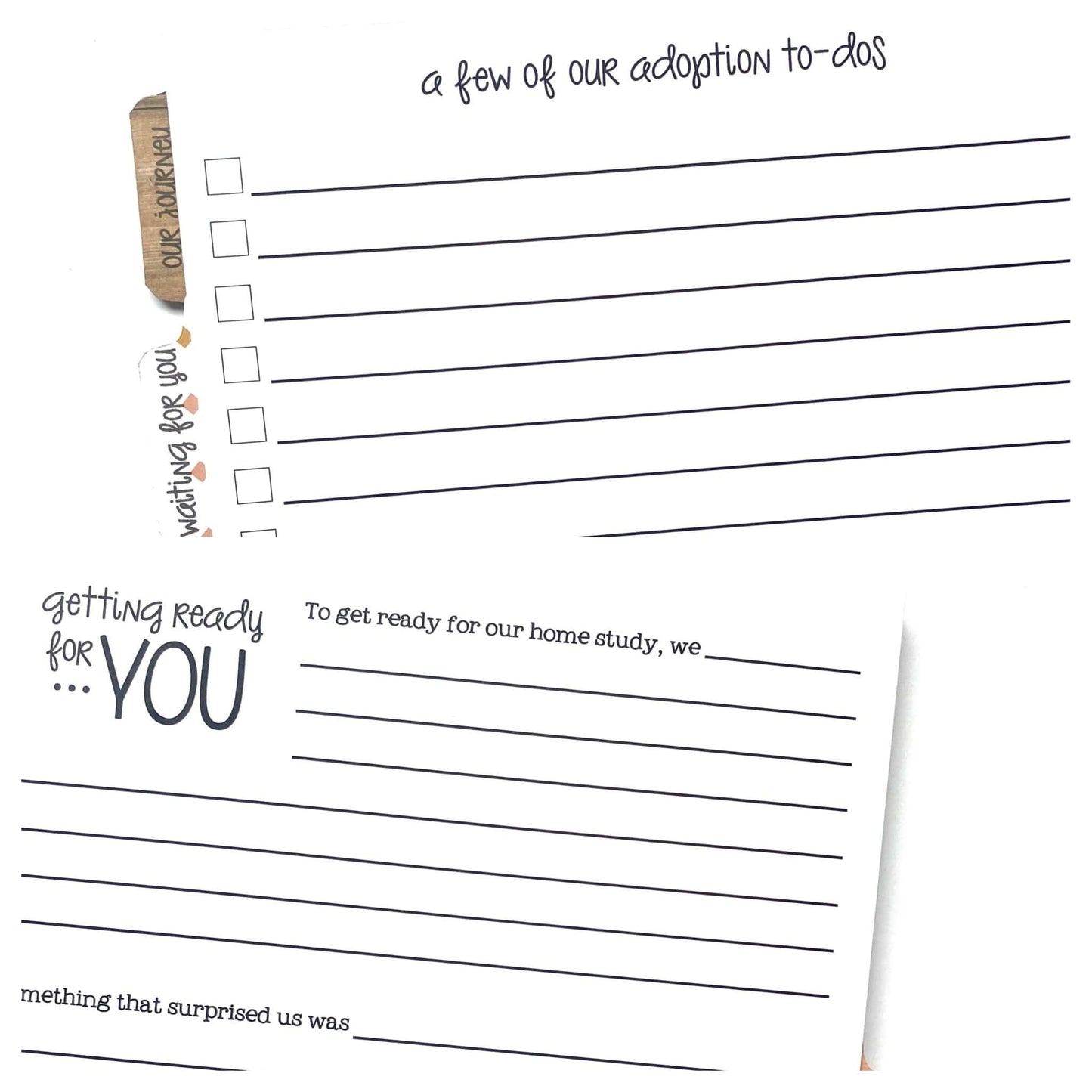 adoption journal pages