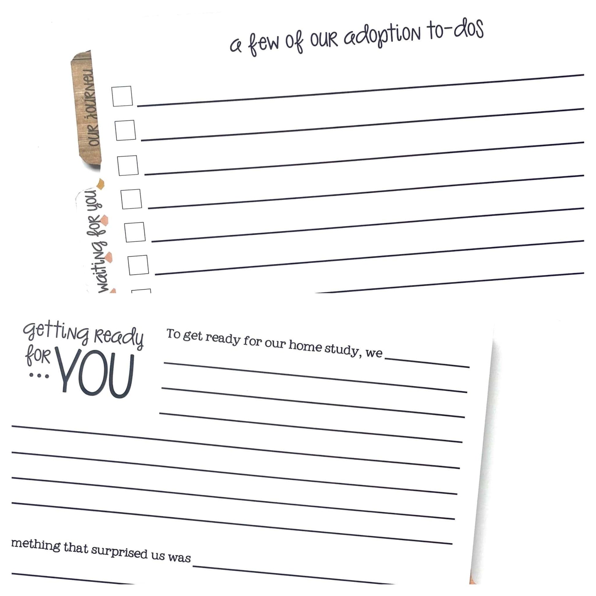 adoption journal pages