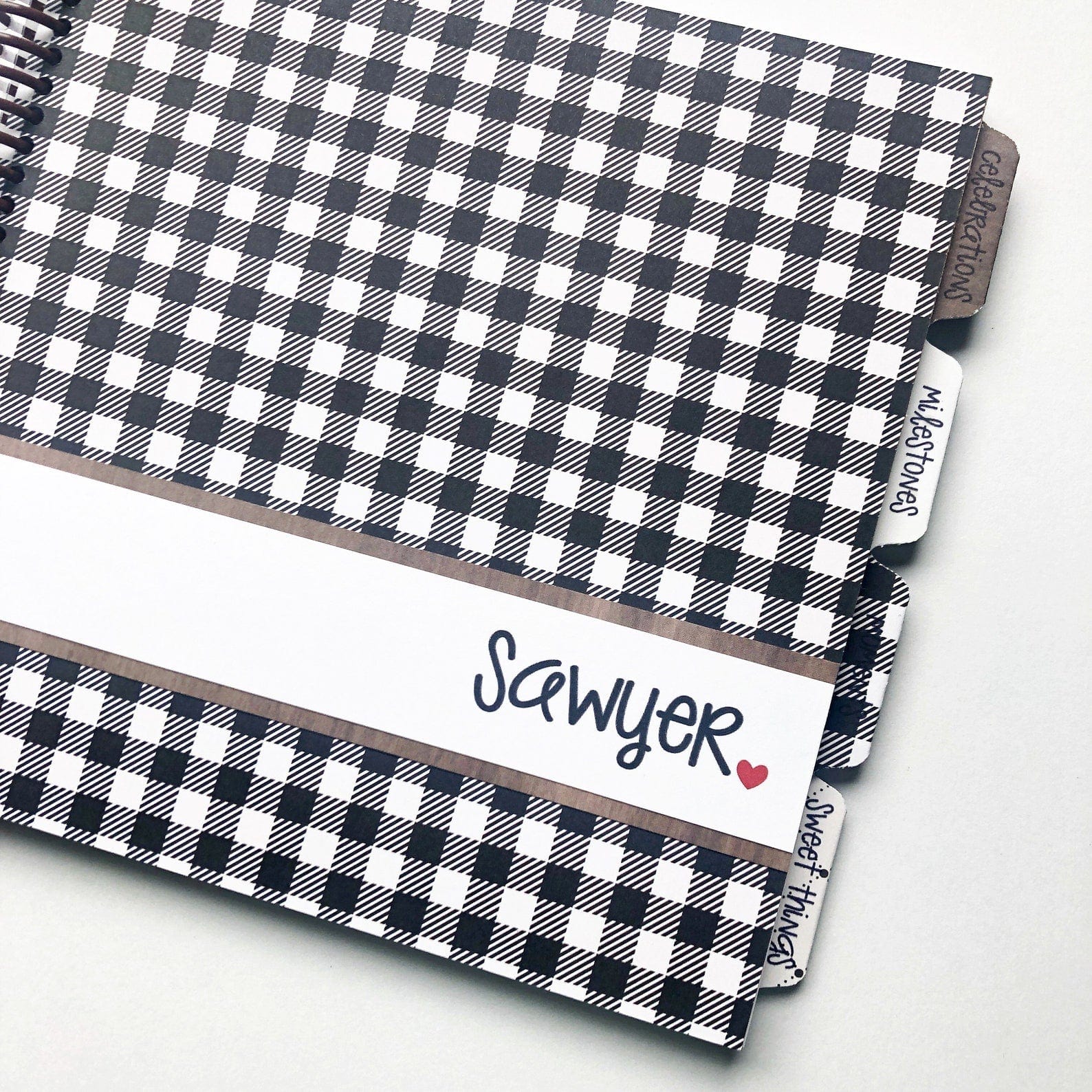Buffalo Check Baby Book