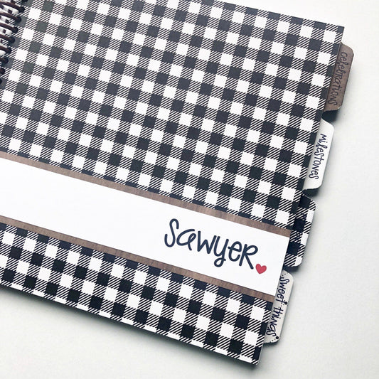 Buffalo Check Baby Book