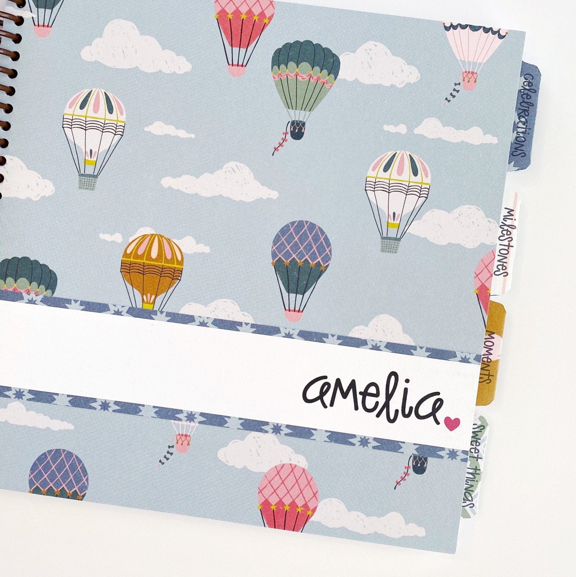 Hot Air Balloon Baby Book