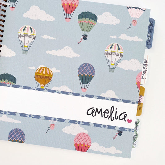 Hot Air Balloon Baby Book