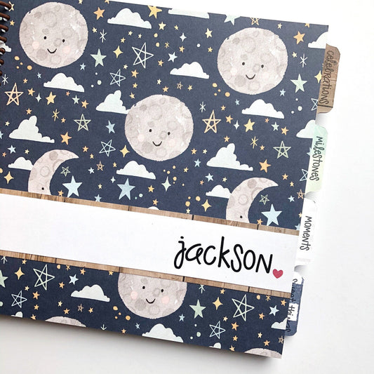 Baby Book: Moon & Stars