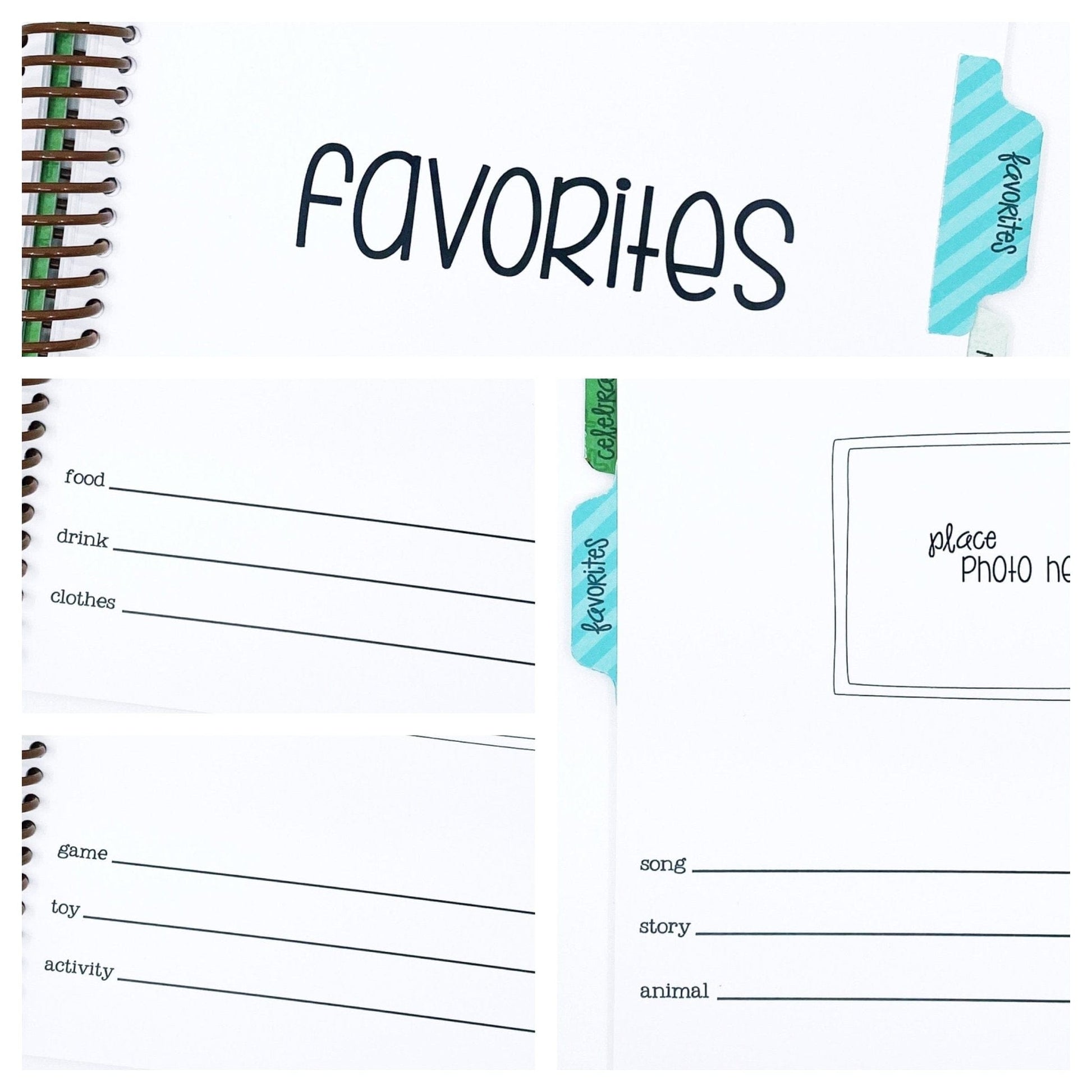 birthday memory book for boy