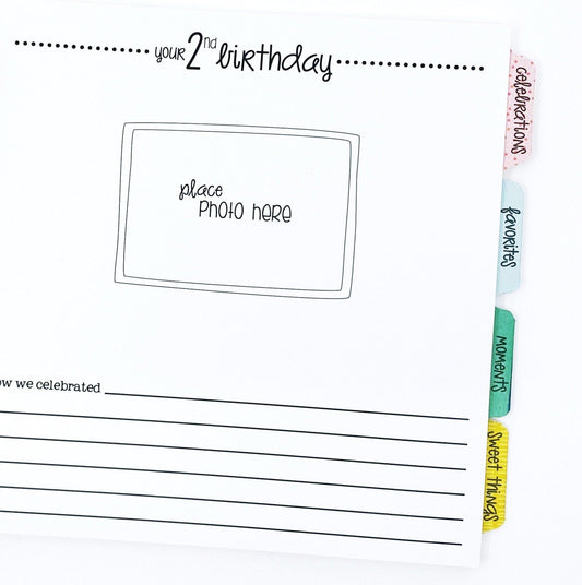 birthday memory book for girl