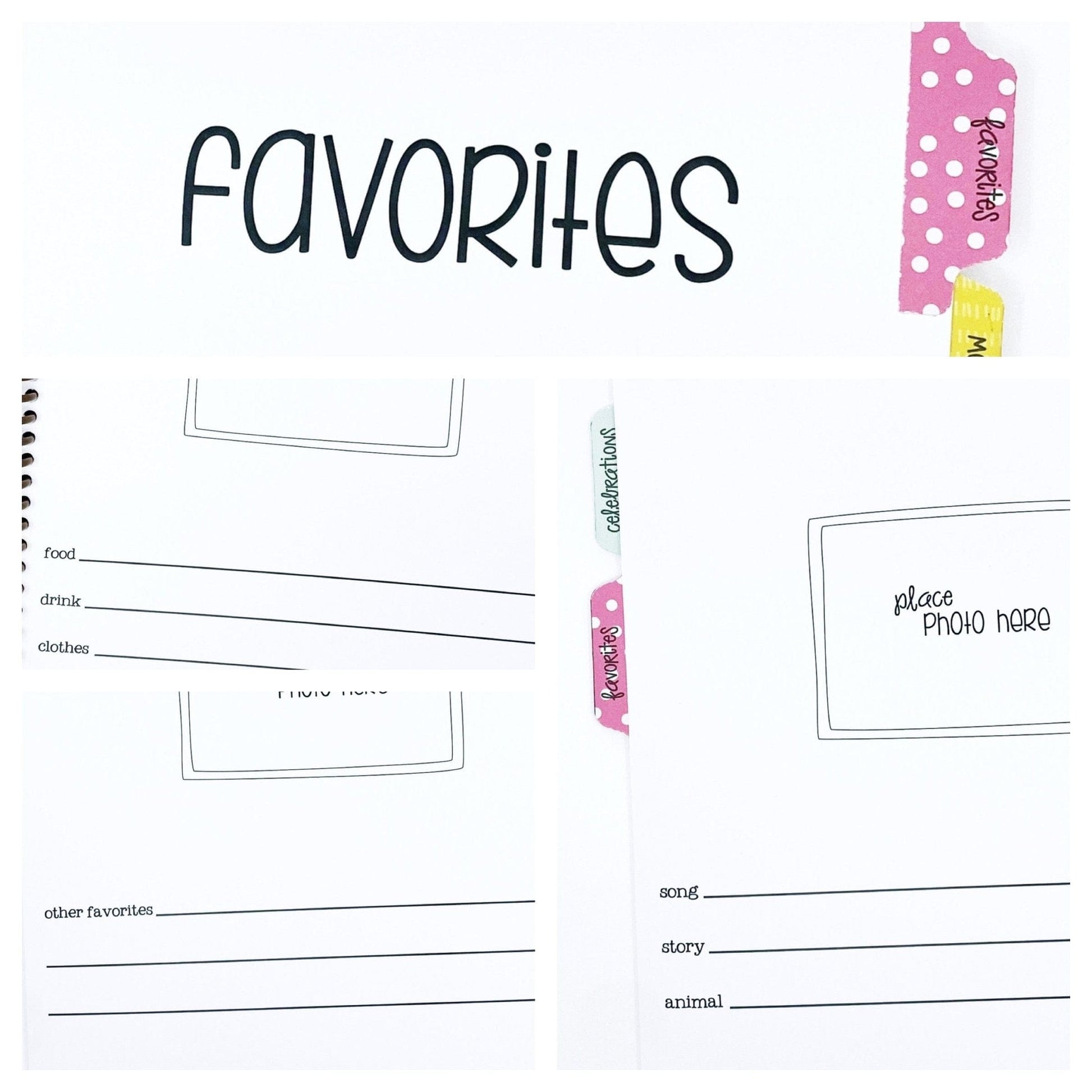 birthday memory book for girl