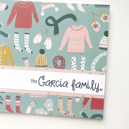 Christmas Card Journal: Christmas Sweater