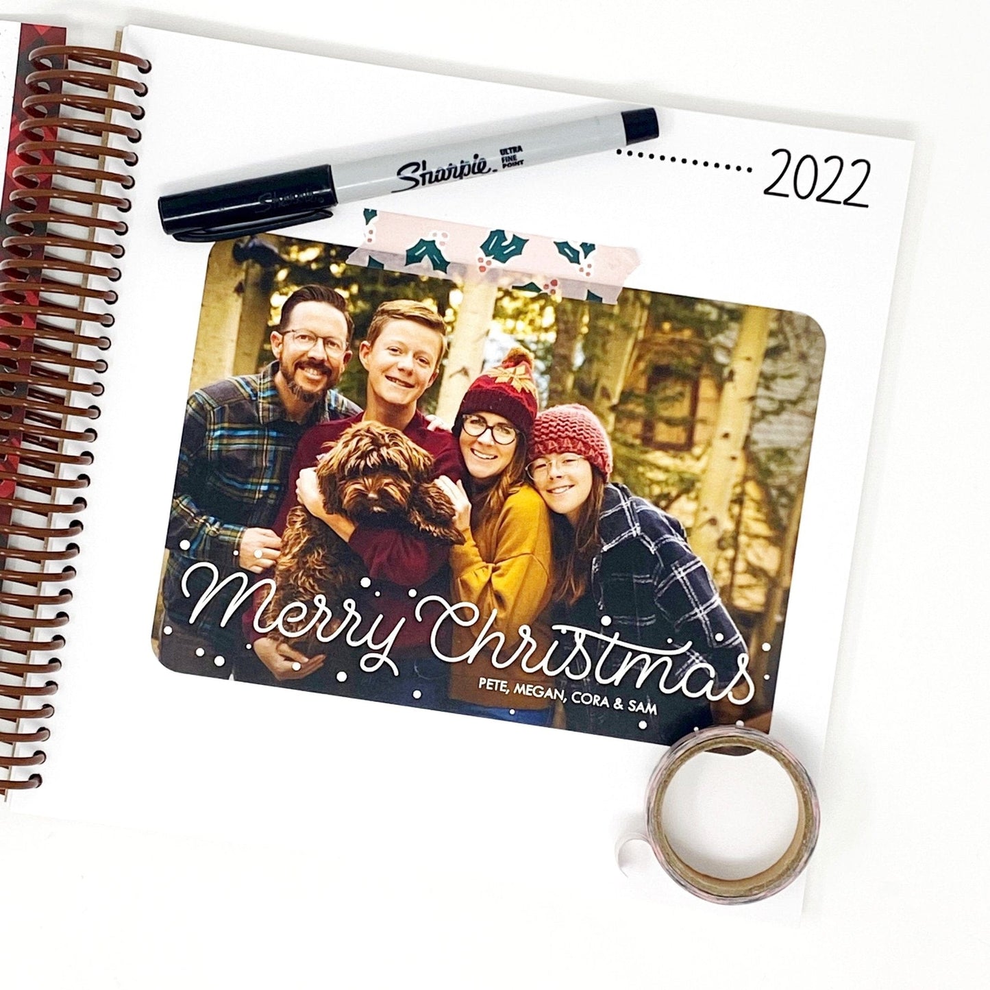 Christmas Card Journal