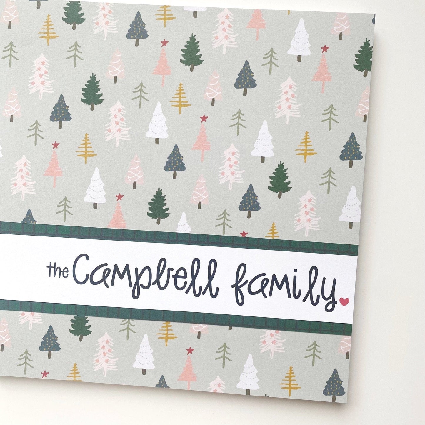 Christmas Card Journal: Woodland Trees
