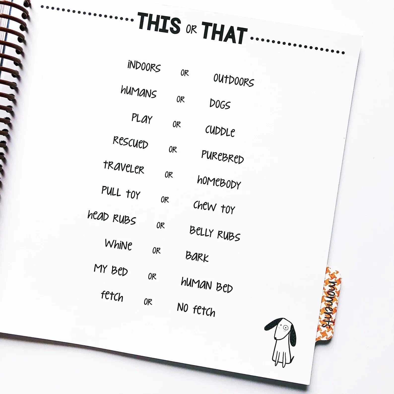 Dog Memory Book