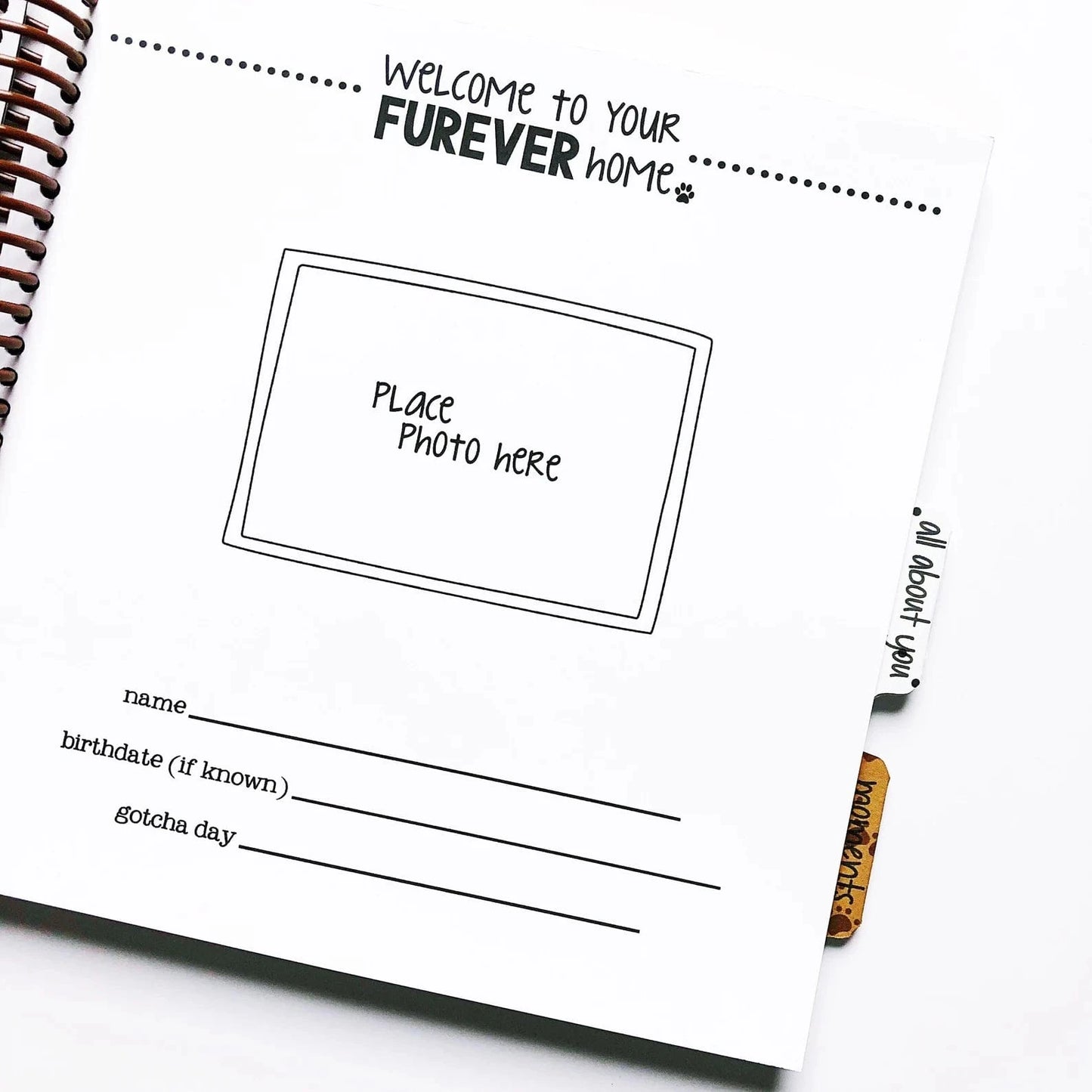 puppy memory book