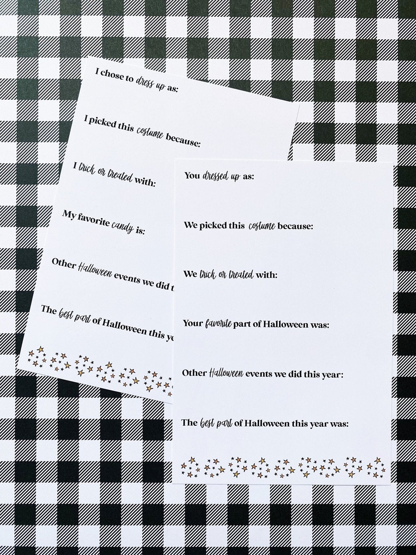 Halloween Interview Printable