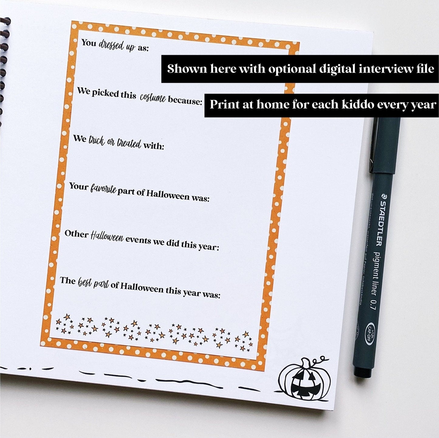 Halloween Memory Book