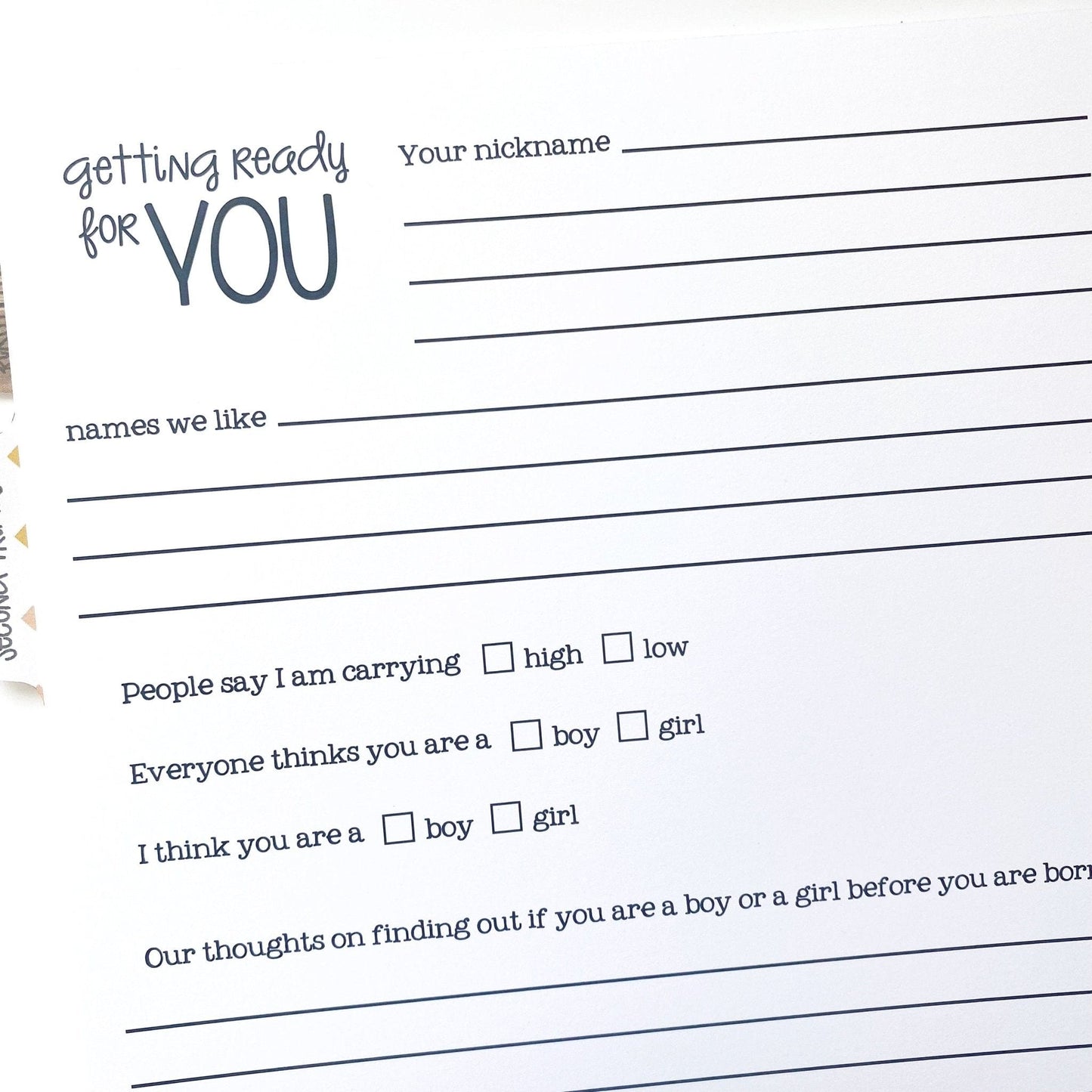 pregnancy journal prompts