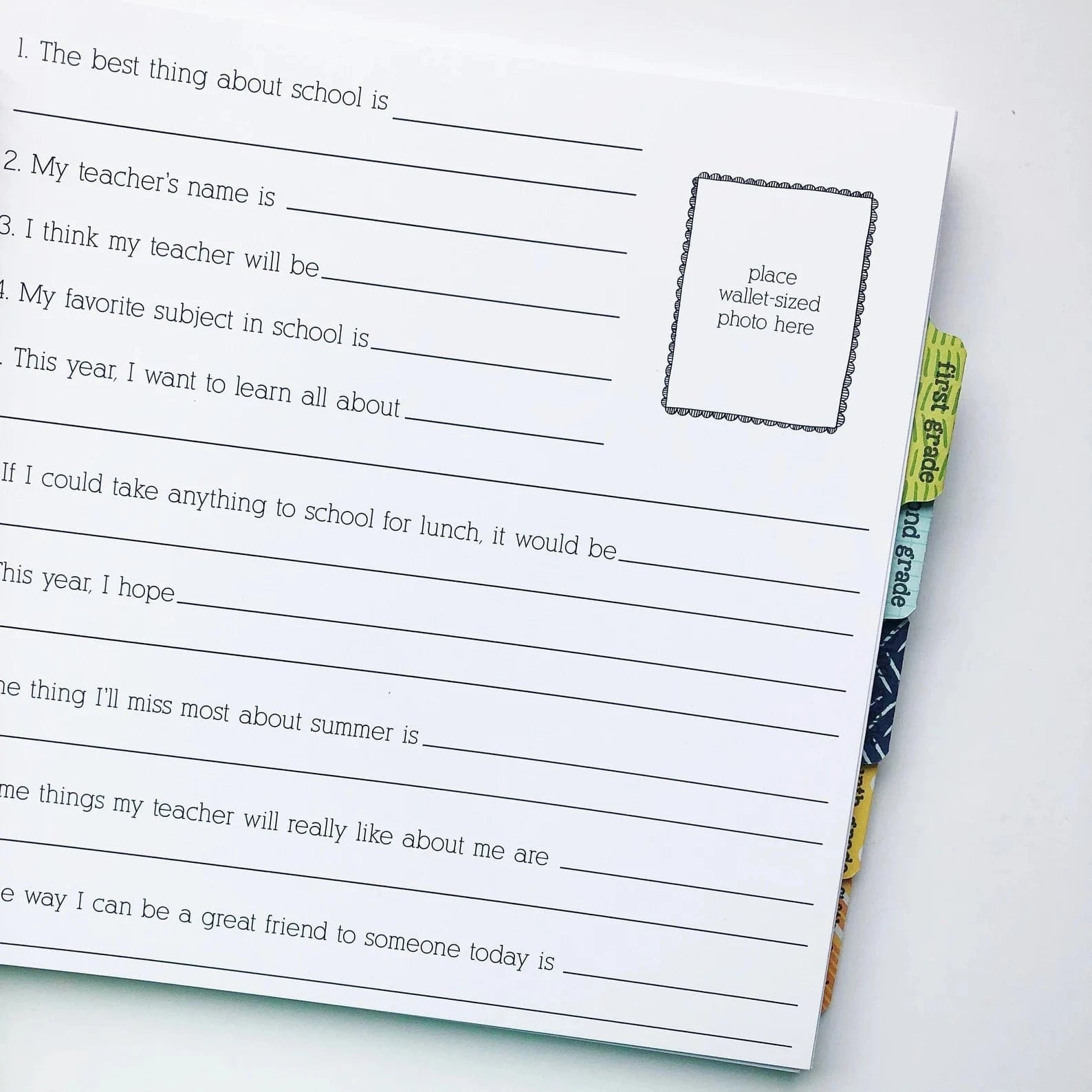 school memory book