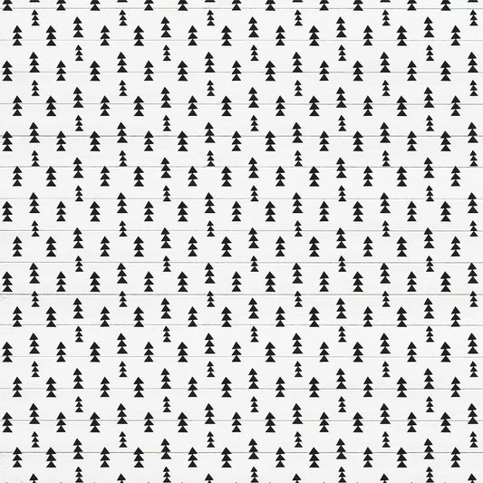 black and white tree pattern 