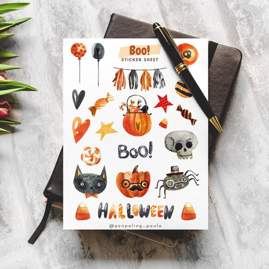 Halloween Boo! Stickers