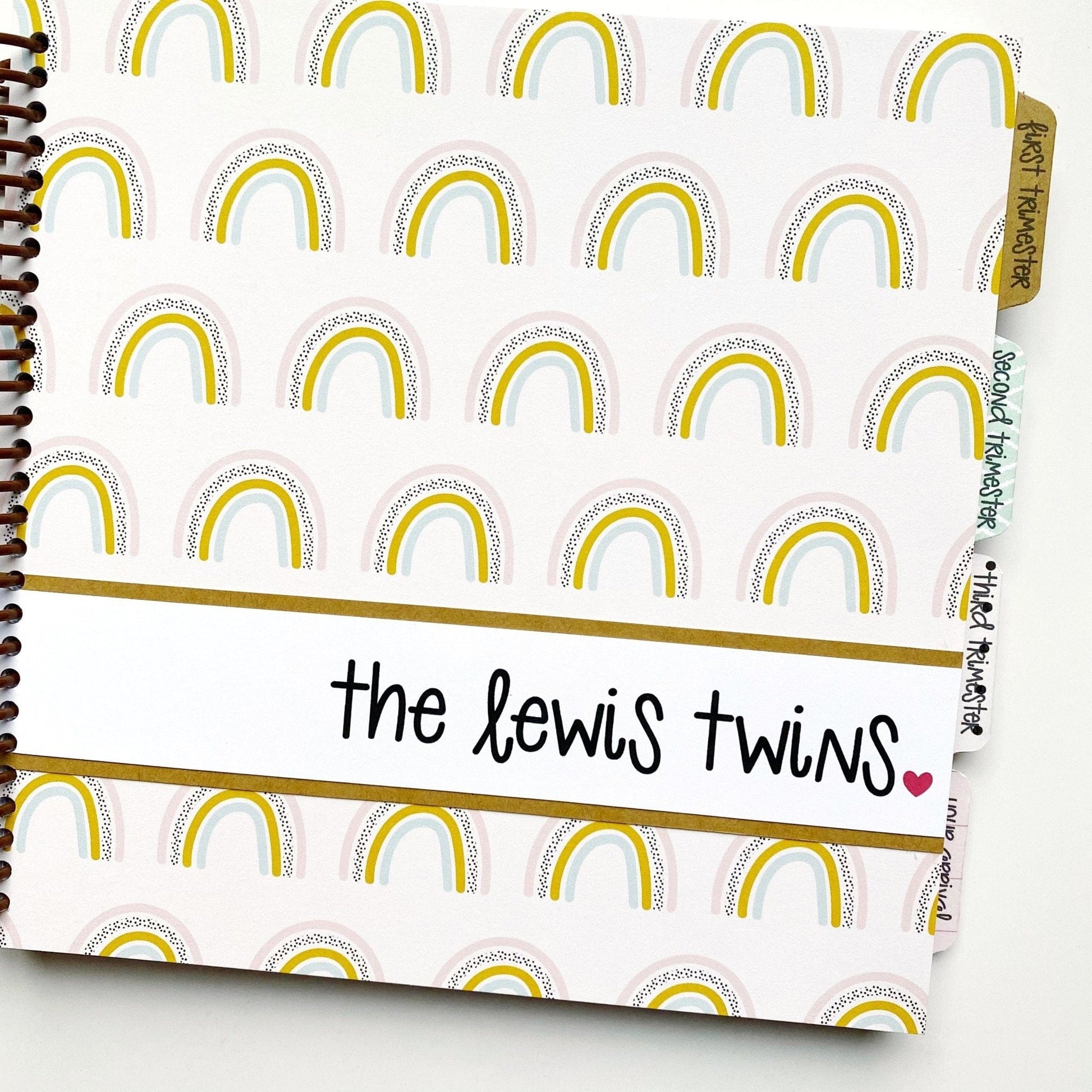 Twin Pregnancy Journal Rainbow – spunkandlove